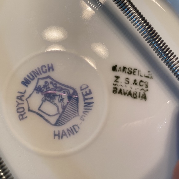 Vintage Bavaria Royal Munich Hand Painted Daisies & Poppies Signed Feuillet - Picture 5 of 15